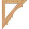 Ekena Millwork Balboa Traditional Smooth Bracket w/ Offset Brace, Western Red Cedar, 5 1/2"W x 28"D x 32"H BKT0604X28X32BOA01SWR - alternate 4